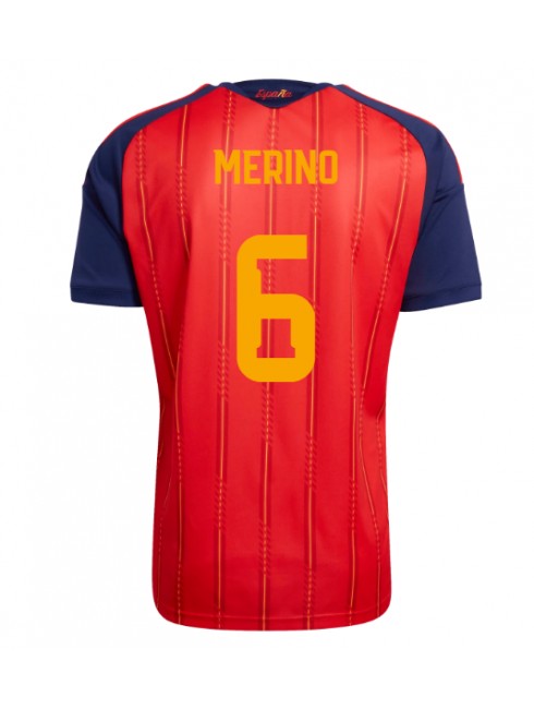 Spanien Mikel Merino #6 Heimtrikot WM 2026 Kurzarm Spanien Mikel Merino #6 Heimtrikot WM 2026 Kurzarm